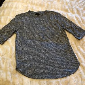 Banana Republic navy marbled top